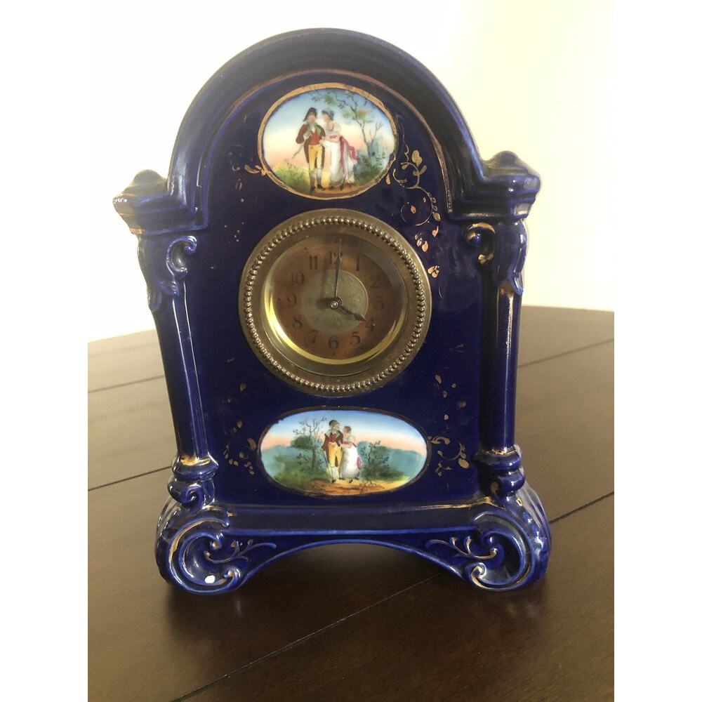 Vintage 1920’s Victorian Style Limoges Wind Up Clock